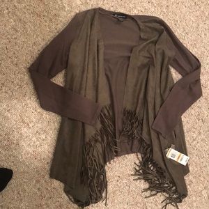 NWT INC Fringe cardigan